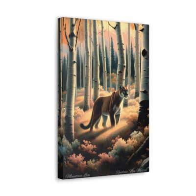 Vintage Style Mountain Lion Canvas
