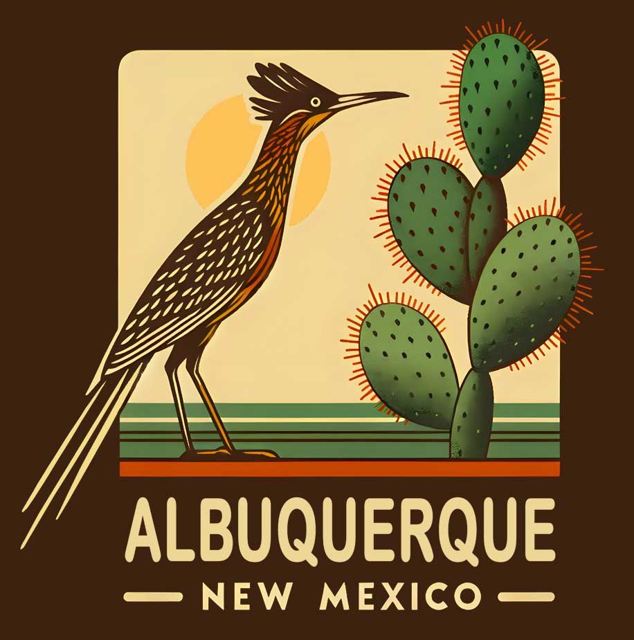 Albuquerque New Mexico Roadrunner T-Shirt